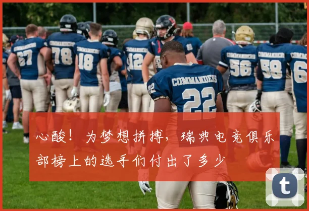 心酸!为梦想拼搏,瑞典电竞俱乐部榜上的选手们付出了多少